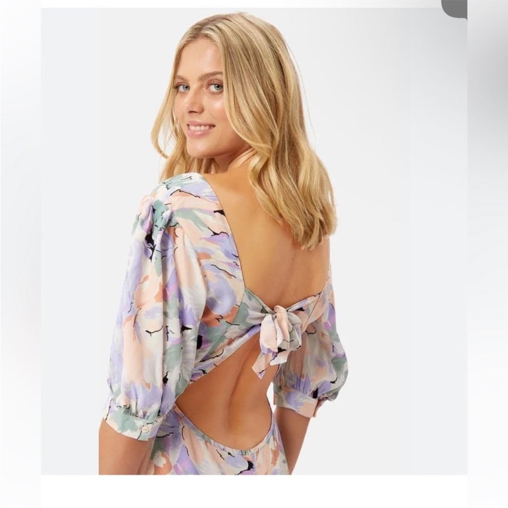 Traffic People Pastel Floral Mini Dress large - Picture 5 of 12